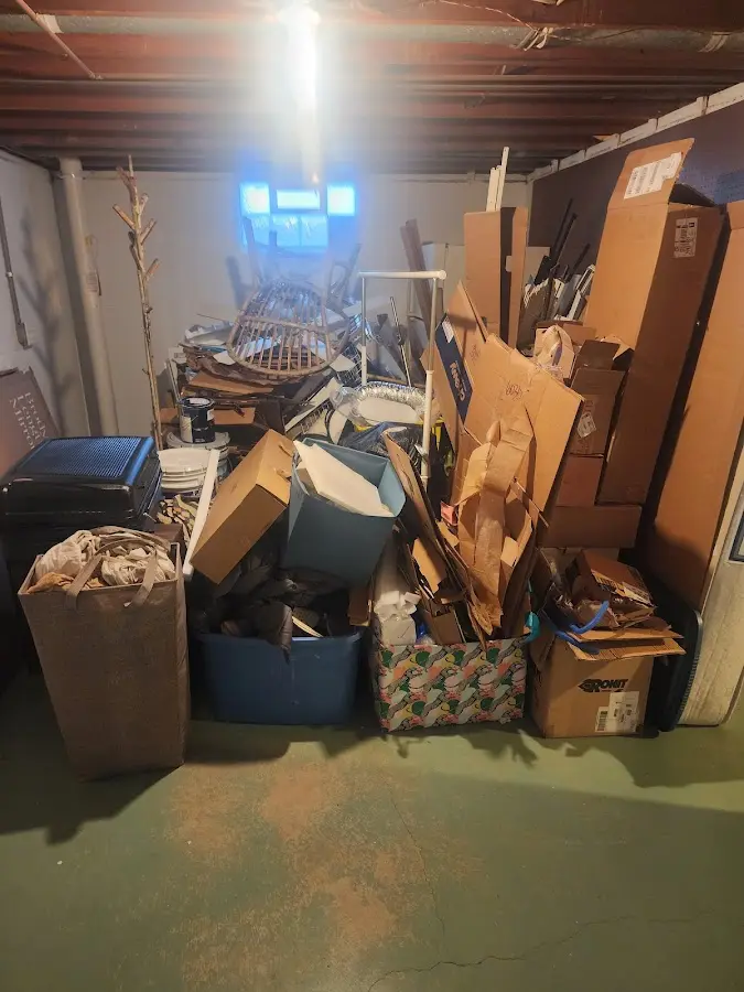 Roll-off dumpster container at job site for 20 Yard Dumpster Rental in Warr Acres